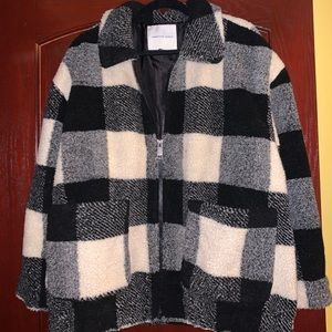 American Eagle Plaid Puffer